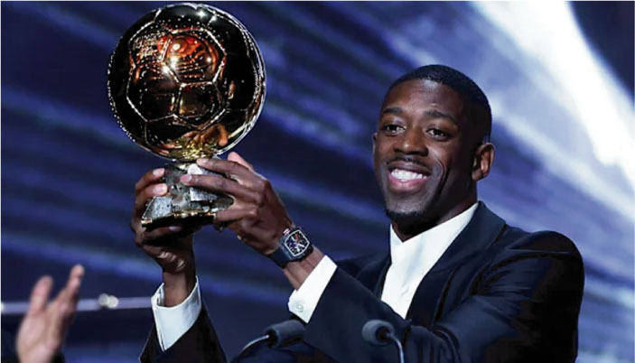 ব্যালন ডি’অর জিতলেন উসমান দেম্বেলে